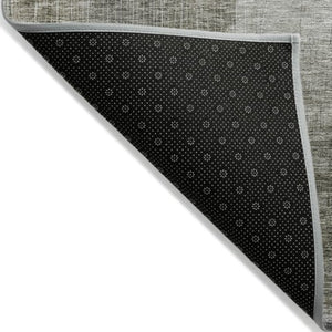 Homeroots 3' Abstract Washable Indoor Outdoor Area Rug In Brown, Green, And Blue - Durable And Stylish Decor 8' X 10' Polyester 604303