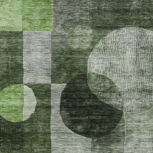 Homeroots 3' Stylish Geometric Indoor Outdoor Area Rug - Washable, Stain-resistant, Perfect For High Traffic Spaces 3' X 5' Polyester 604318