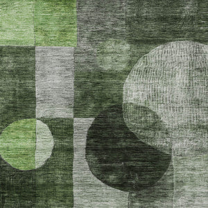 Homeroots 3' Stylish Geometric Indoor Outdoor Area Rug - Washable, Stain-resistant, Perfect For High Traffic Spaces 8' X 10' Polyester 604321