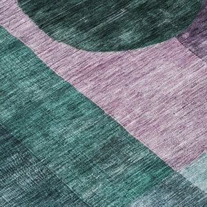 Homeroots 3' Stylish Geometric Indoor Outdoor Area Rug - Washable, Stain-resistant, Perfect For High Traffic Spaces 3' X 5' Polyester 604324