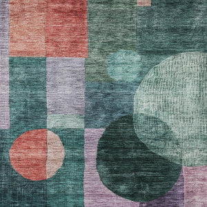 Homeroots 3' Stylish Geometric Indoor Outdoor Area Rug - Washable, Stain-resistant, Perfect For High Traffic Spaces 10' X 14' Polyester 604329