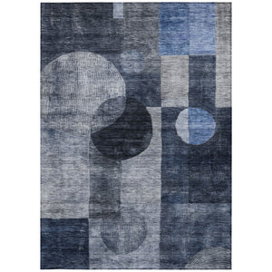 Homeroots 3' Stylish Geometric Indoor Outdoor Area Rug - Washable, Stain-resistant, Perfect For High Traffic Spaces 3' X 5' Polyester 604330