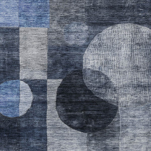 Homeroots 3' Stylish Geometric Indoor Outdoor Area Rug - Washable, Stain-resistant, Perfect For High Traffic Spaces 9' X 12' Polyester 604334