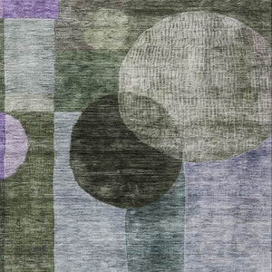 Homeroots 3' Stylish Geometric Indoor Outdoor Area Rug - Washable, Stain-resistant, Perfect For High Traffic Spaces 3' X 5' Polyester 604336