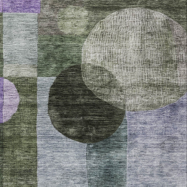 Homeroots 3' Stylish Geometric Indoor Outdoor Area Rug - Washable, Stain-resistant, Perfect For High Traffic Spaces 3' X 5' Polyester 604336