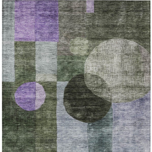 Homeroots 3' Stylish Geometric Indoor Outdoor Area Rug - Washable, Stain-resistant, Perfect For High Traffic Spaces 9' X 12' Polyester 604340