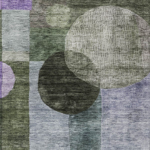 Homeroots 3' Stylish Geometric Indoor Outdoor Area Rug - Washable, Stain-resistant, Perfect For High Traffic Spaces 9' X 12' Polyester 604340