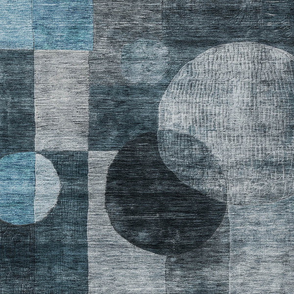 Homeroots 3' Stylish Geometric Indoor Outdoor Area Rug - Washable, Stain-resistant, Perfect For High Traffic Spaces 9' X 12' Polyester 604346