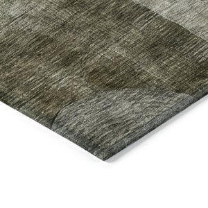 Homeroots 3' Stylish Geometric Indoor Outdoor Area Rug - Washable, Stain-resistant, Perfect For High Traffic Spaces 8' Round Polyester 604350