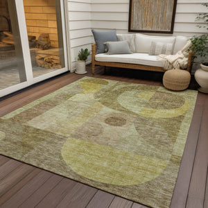 Homeroots 3' Stylish Blue Purple And Copper Abstract Washable Indoor-outdoor Area Rug For All Spaces 10' X 14' Polyester 604437