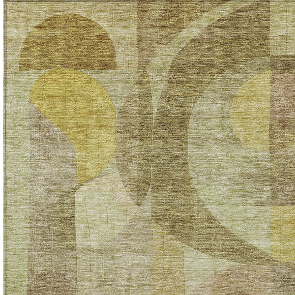 Homeroots 3' Stylish Blue Purple And Copper Abstract Washable Indoor-outdoor Area Rug For All Spaces 10' X 14' Polyester 604437