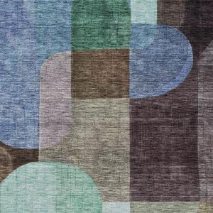 Homeroots 3' Stunning Abstract Washable Area Rug For Indoor And Outdoor Spaces - Durable And Stylish Design 3' X 5' Polyester 604470