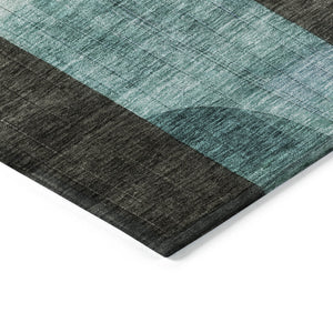 Homeroots 3' Stunning Abstract Washable Area Rug For Indoor And Outdoor Spaces - Durable And Stylish Design 9' X 12' Polyester 604474