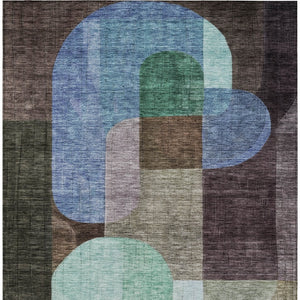 Homeroots 3' Stunning Abstract Washable Area Rug For Indoor And Outdoor Spaces - Durable And Stylish Design 10' X 14' Polyester 604475