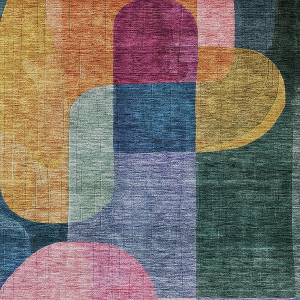 Homeroots 3' Stunning Abstract Washable Area Rug For Indoor And Outdoor Spaces - Durable And Stylish Design 8' X 10' Polyester 604479