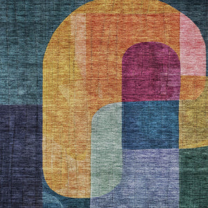 Homeroots 3' Stunning Abstract Washable Area Rug For Indoor And Outdoor Spaces - Durable And Stylish Design 10' X 14' Polyester 604481