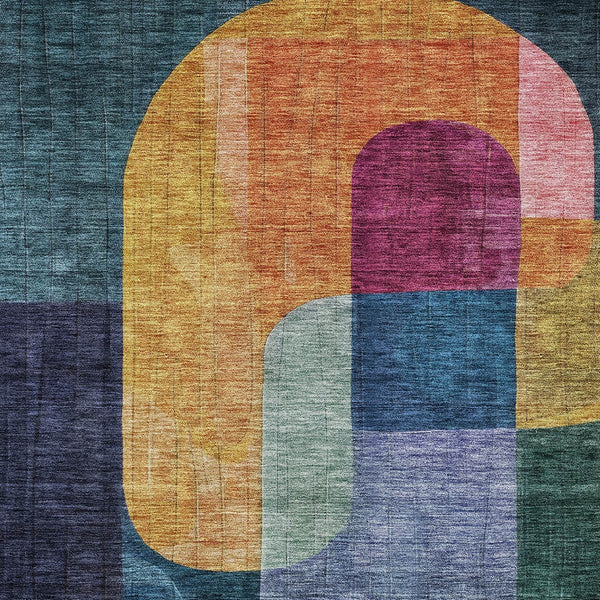 Homeroots 3' Stunning Abstract Washable Area Rug For Indoor And Outdoor Spaces - Durable And Stylish Design 10' X 14' Polyester 604481