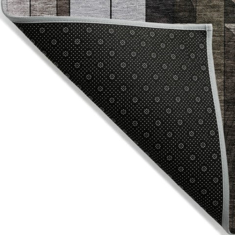 Homeroots 3' Stylish Geometric Washable Area Rug – Durable, Stain Resistant Design For Indoor & Outdoor Use 10' X 14' Polyester 604499