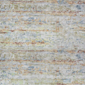 Homeroots 3' Artichoke Green Striped Washable Area Rug - Stylish Indoor & Outdoor Comfort For Any Space 5' X 8' Polyester 604525