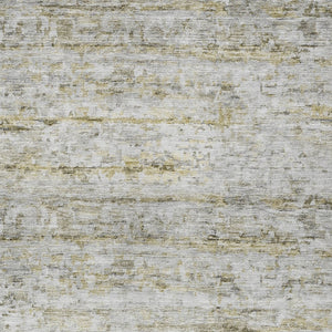 Homeroots 3' Artichoke Green Striped Washable Area Rug - Stylish Indoor & Outdoor Comfort For Any Space 8' X 10' Polyester 604533