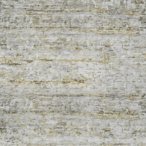 Homeroots 3' Artichoke Green Striped Washable Area Rug - Stylish Indoor & Outdoor Comfort For Any Space 9' X 12' Polyester 604534