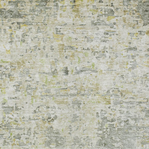 Homeroots 3' Blue Gray And Green Abstract Washable Area Rug For Indoor And Outdoor Spaces, Durable Design 5' X 8' Polyester 604548