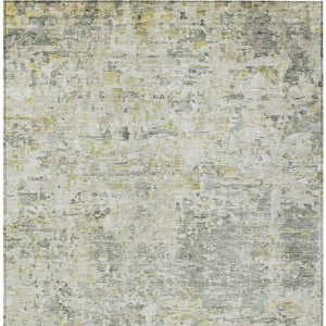 Homeroots 3' Blue Gray And Green Abstract Washable Area Rug For Indoor And Outdoor Spaces, Durable Design 8' X 10' Polyester 604550