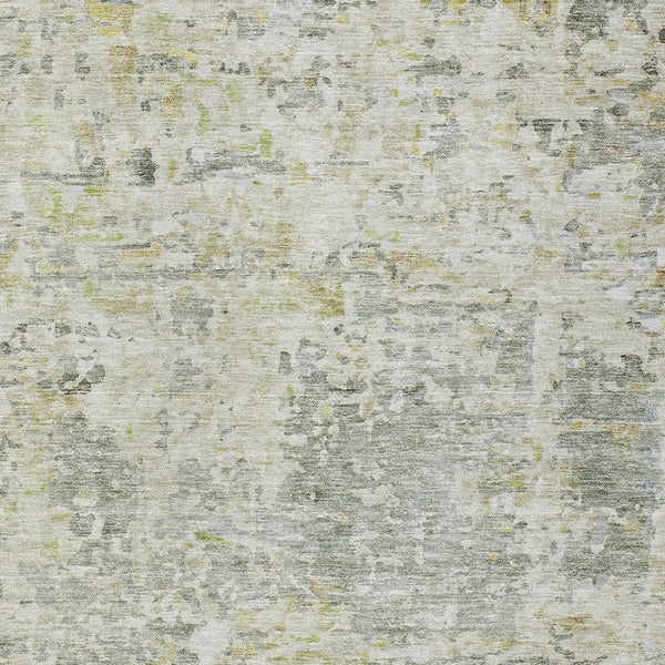 Homeroots 3' Blue Gray And Green Abstract Washable Area Rug For Indoor And Outdoor Spaces, Durable Design 8' X 10' Polyester 604550