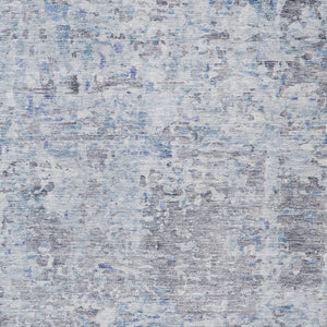 Homeroots 3' Blue Gray And Green Abstract Washable Area Rug For Indoor And Outdoor Spaces, Durable Design 5' X 8' Polyester 604554