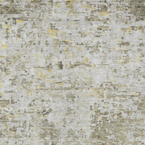 Homeroots 3' Blue Gray And Green Abstract Washable Area Rug For Indoor And Outdoor Spaces, Durable Design 3' X 5' Polyester 604559