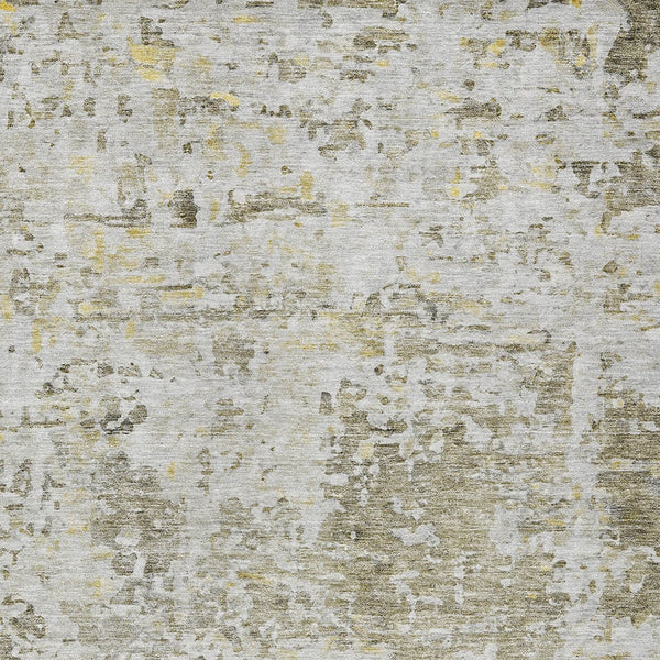 Homeroots 3' Blue Gray And Green Abstract Washable Area Rug For Indoor And Outdoor Spaces, Durable Design 8' X 10' Polyester 604562