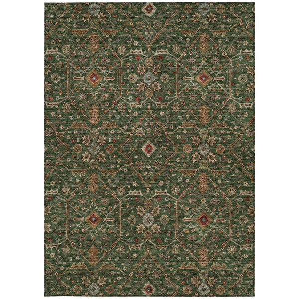 Homeroots 3' Black Brown Red Floral Washable Area Rug For Indoor Outdoor Spaces – Durable & Stylish Design 9' X 12' Polyester 604593
