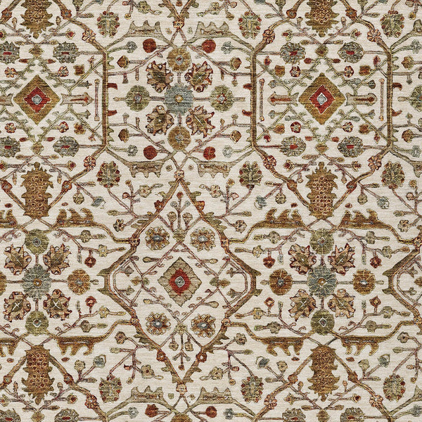 Homeroots 3' Black Brown Red Floral Washable Area Rug For Indoor Outdoor Spaces – Durable & Stylish Design 9' X 12' Polyester 604599