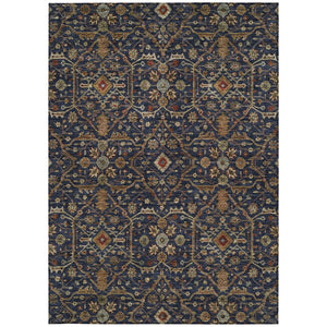 Homeroots 3' Black Brown Red Floral Washable Area Rug For Indoor Outdoor Spaces – Durable & Stylish Design 3' X 5' Polyester 604601