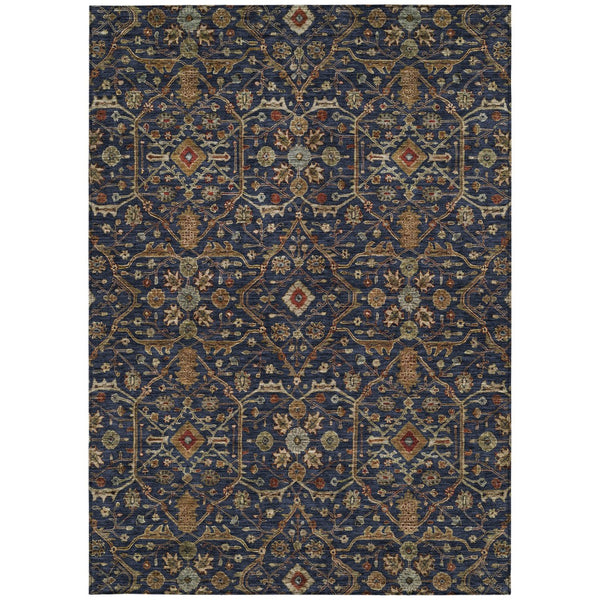 Homeroots 3' Black Brown Red Floral Washable Area Rug For Indoor Outdoor Spaces – Durable & Stylish Design 3' X 5' Polyester 604601