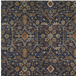 Homeroots 3' Black Brown Red Floral Washable Area Rug For Indoor Outdoor Spaces – Durable & Stylish Design 8' X 10' Polyester 604604