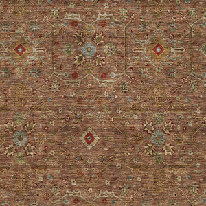 Homeroots 3' Black Brown Red Floral Washable Area Rug For Indoor Outdoor Spaces – Durable & Stylish Design 9' X 12' Polyester 604611