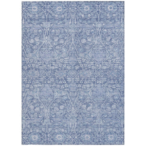 Homeroots 3' Artichoke Green And Ivory Floral Area Rug – Stylish, Washable, Indoor/Outdoor Design For Any Space 10' X 14' Polyester 604676