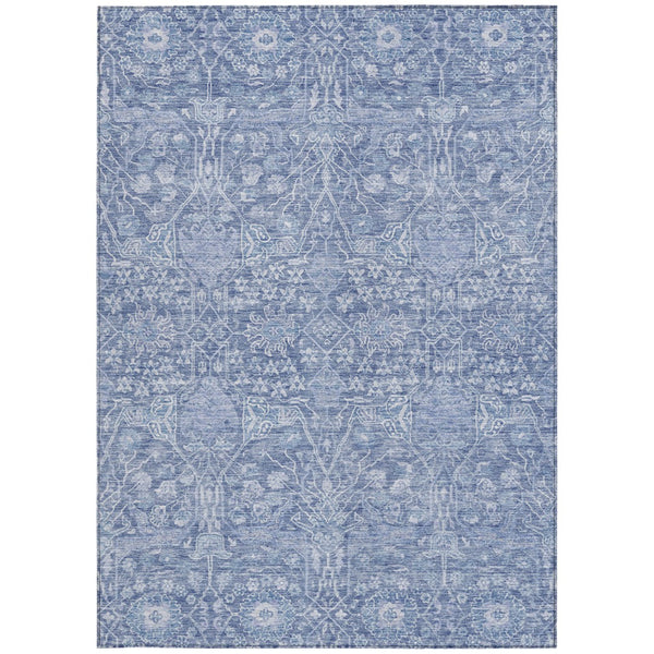 Homeroots 3' Artichoke Green And Ivory Floral Area Rug – Stylish, Washable, Indoor/Outdoor Design For Any Space 10' X 14' Polyester 604676