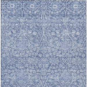 Homeroots 3' Artichoke Green And Ivory Floral Area Rug – Stylish, Washable, Indoor/Outdoor Design For Any Space 10' X 14' Polyester 604676