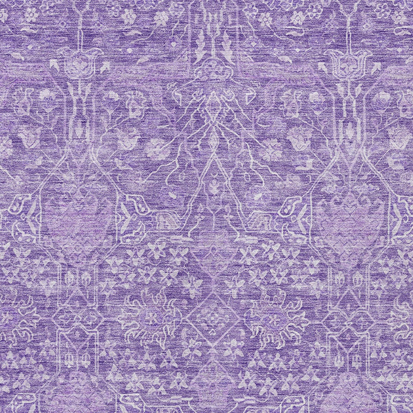 Homeroots 3' Artichoke Green And Ivory Floral Area Rug – Stylish, Washable, Indoor/Outdoor Design For Any Space 3' X 5' Polyester 604677