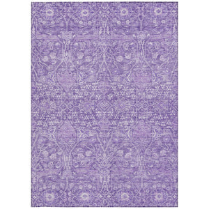 Homeroots 3' Artichoke Green And Ivory Floral Area Rug – Stylish, Washable, Indoor/Outdoor Design For Any Space 9' X 12' Polyester 604681