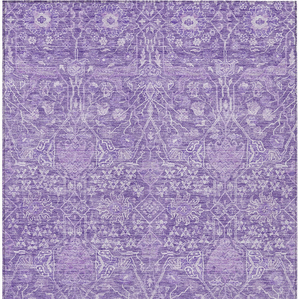 Homeroots 3' Artichoke Green And Ivory Floral Area Rug – Stylish, Washable, Indoor/Outdoor Design For Any Space 9' X 12' Polyester 604681