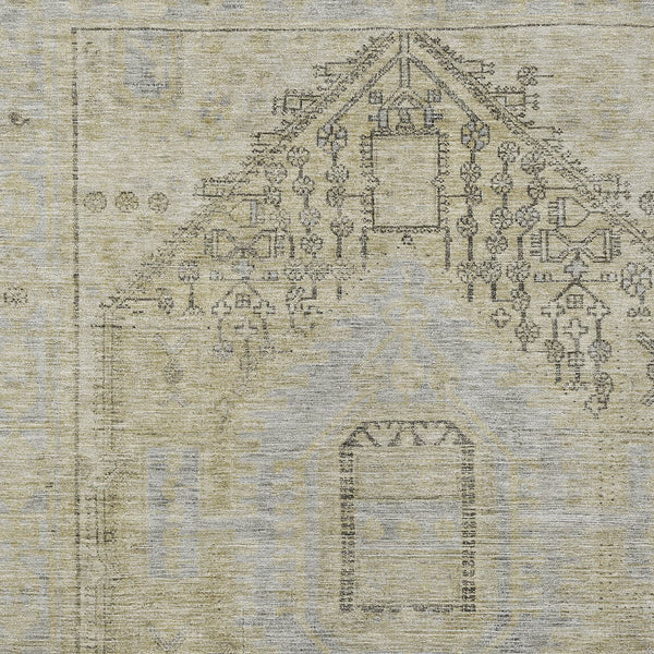 Homeroots 3' Stylish Pink And Sky Blue Oriental Washable Area Rug For Indoor And Outdoor Spaces, Durable Design 3' X 5' Polyester 604695