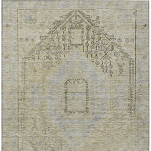 Homeroots 3' Stylish Pink And Sky Blue Oriental Washable Area Rug For Indoor And Outdoor Spaces, Durable Design 5' X 8' Polyester 604696