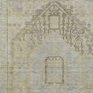 Homeroots 3' Stylish Pink And Sky Blue Oriental Washable Area Rug For Indoor And Outdoor Spaces, Durable Design 10' X 14' Polyester 604700