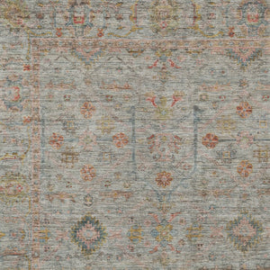 Homeroots 3' Stylish Floral Washable Area Rug In Artichoke Green, Pink & Tan For Indoor/Outdoor Spaces 9' X 12' Polyester 604741