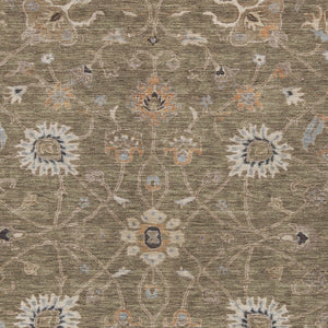 Homeroots 3' Black Brown And Ivory Floral Washable Rug – Perfect For Indoor And Outdoor Spaces, Durable Design 3' X 5' Polyester 604749