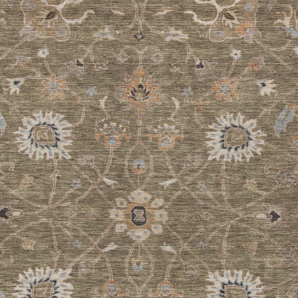 Homeroots 3' Black Brown And Ivory Floral Washable Rug – Perfect For Indoor And Outdoor Spaces, Durable Design 3' X 5' Polyester 604749