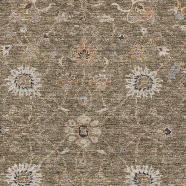 Homeroots 3' Black Brown And Ivory Floral Washable Rug – Perfect For Indoor And Outdoor Spaces, Durable Design 5' X 8' Polyester 604750